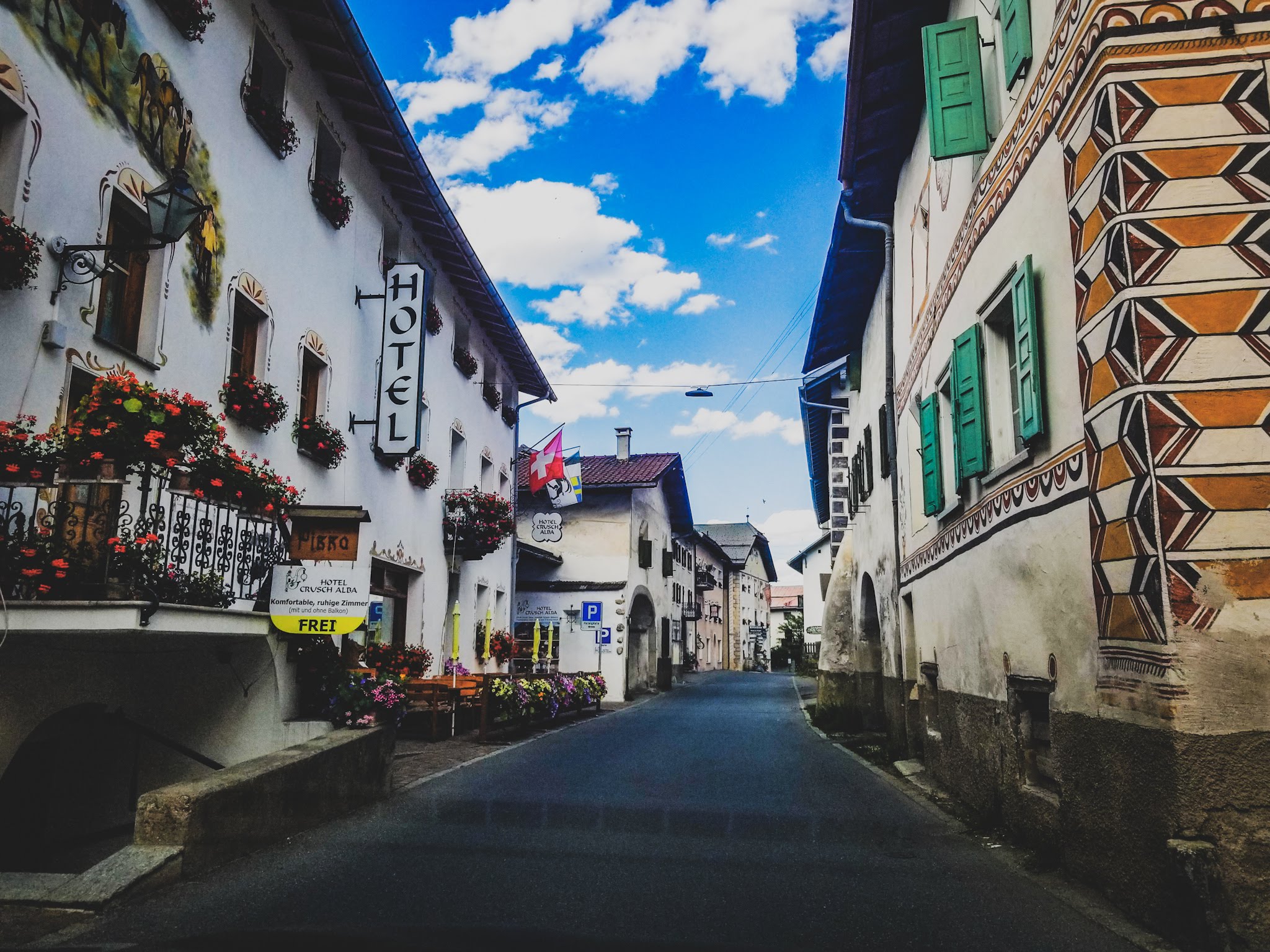 street in Austria with buildings