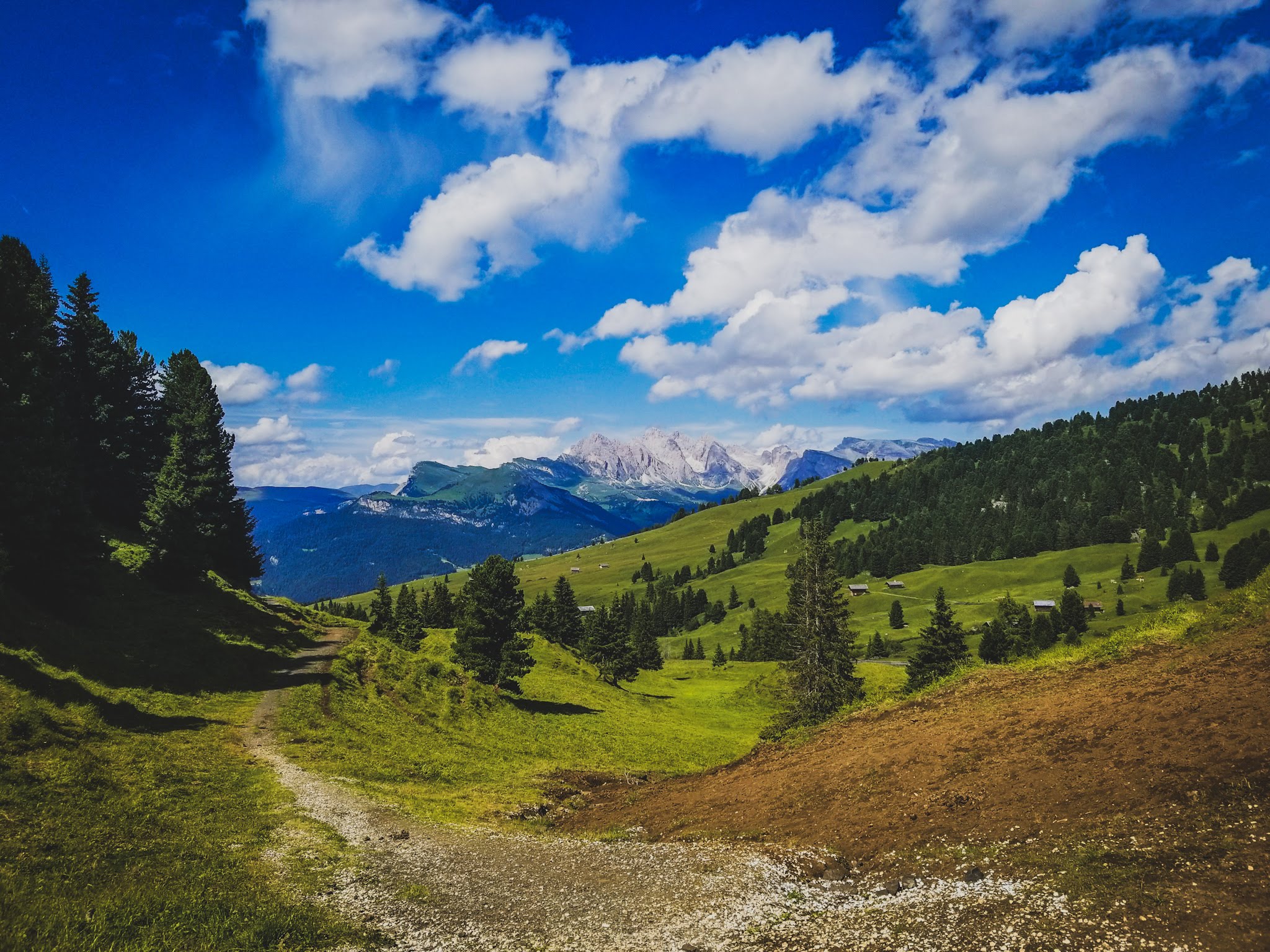 mountainous Dolomites landscape