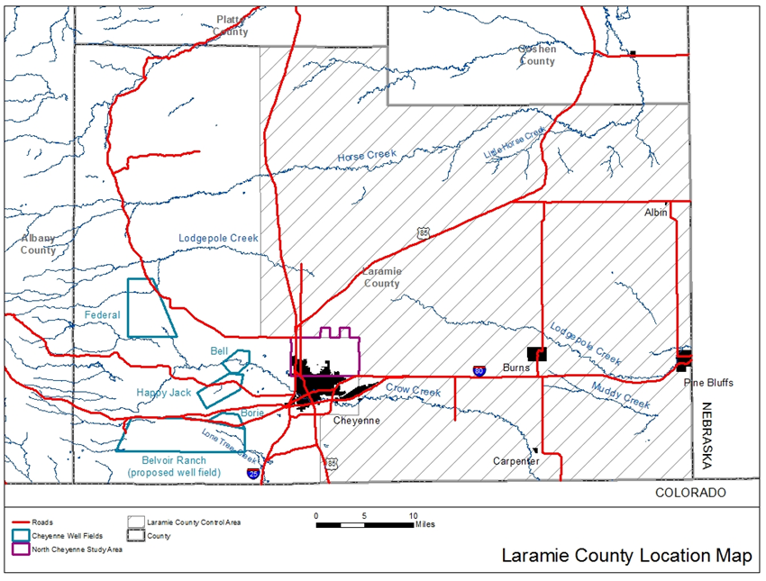 Laramie County Control Area Steering Committee Map