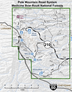 Pole Mountain Road System Overview Map