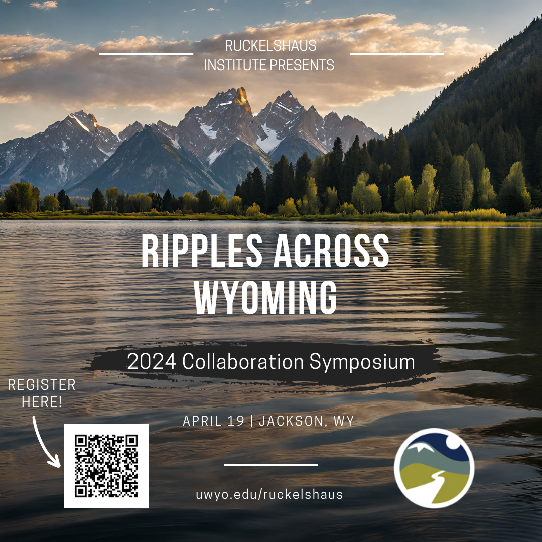 A picture of ripples on a lake underneath the Teton mountains