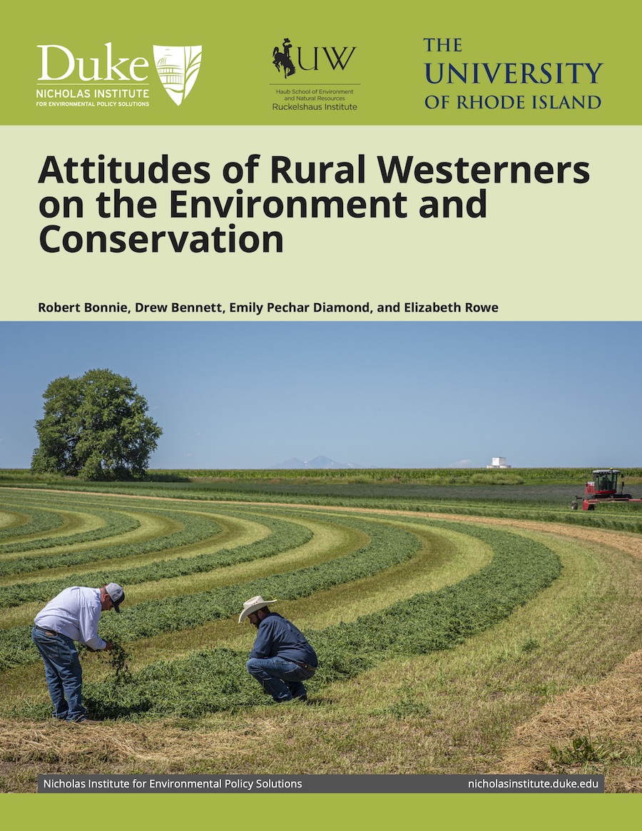 Report thumbnail of Attitudes of Rural Westerners on the Environment and Conservation.