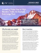 Report thumbnail of Modeling Visitor Use on High Elevation Trails: An Example from Long's Peak