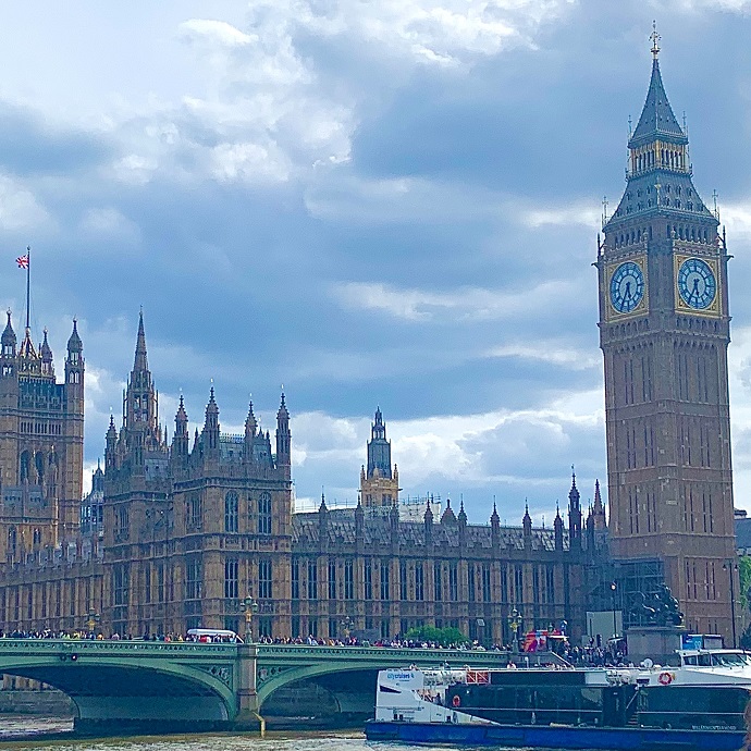 The London cityscape and Big Ben