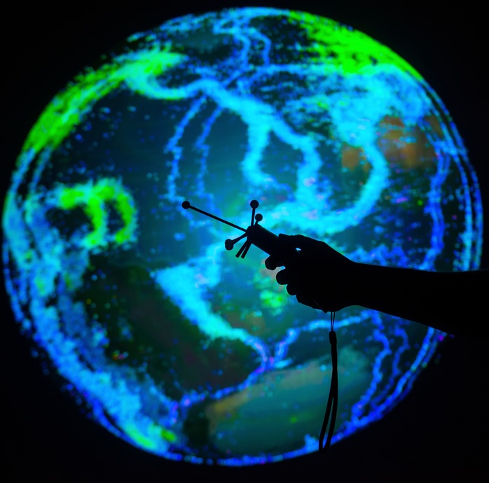 Interactive Globe with pointer