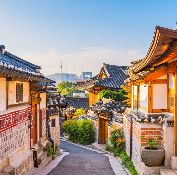 A street in Korea.