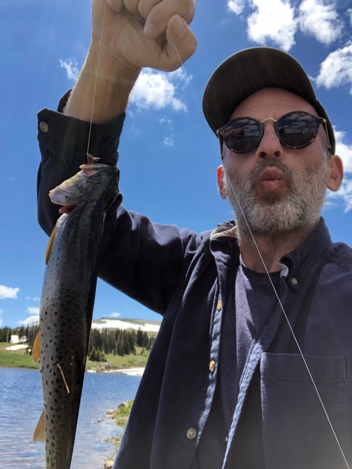 Noah Miles with a fish