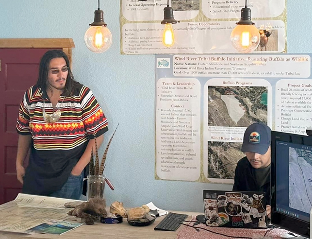 People researching in an office
