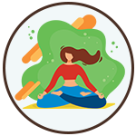 Yoga wellness icon