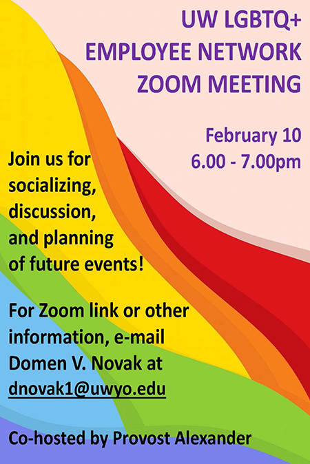 UW LGBTQ+ Employee Network Zoom Meeting Information