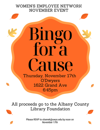 Bingo for a Cause Invitation