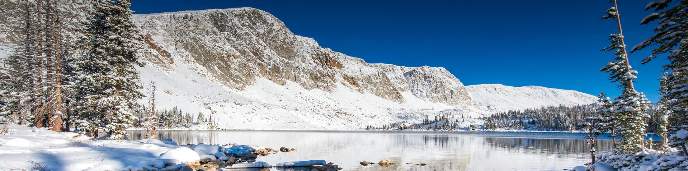 snowy mountain range