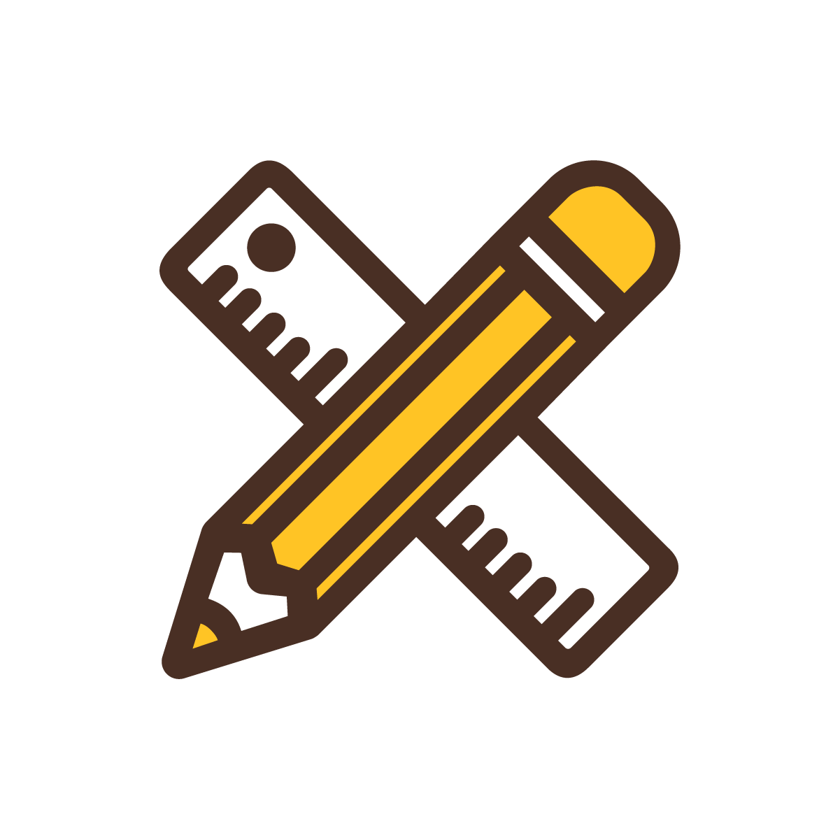 pencil and ruler icon