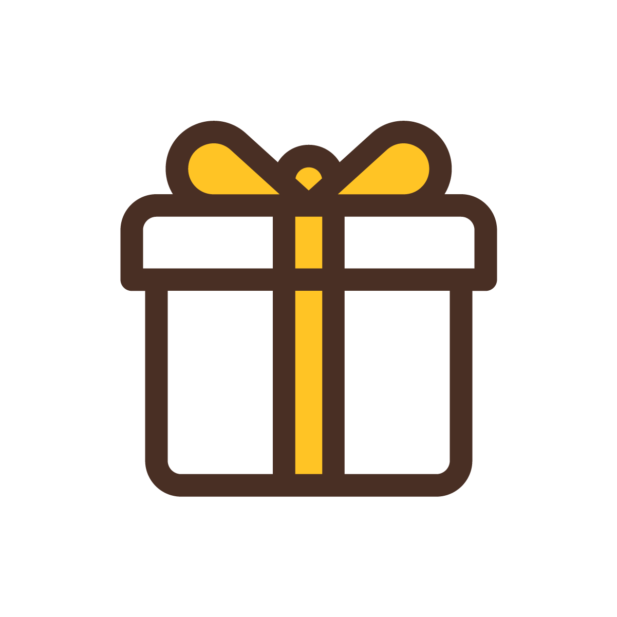 A gift box icon