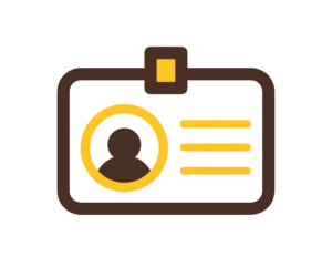 ID badge icon