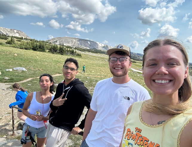 PCs in the mountains.