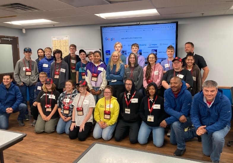 Modern Tech class group during a field trip.