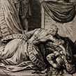 18th Century Woman dead on sofa