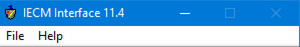 main menu bar