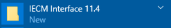the IECM start menu folder