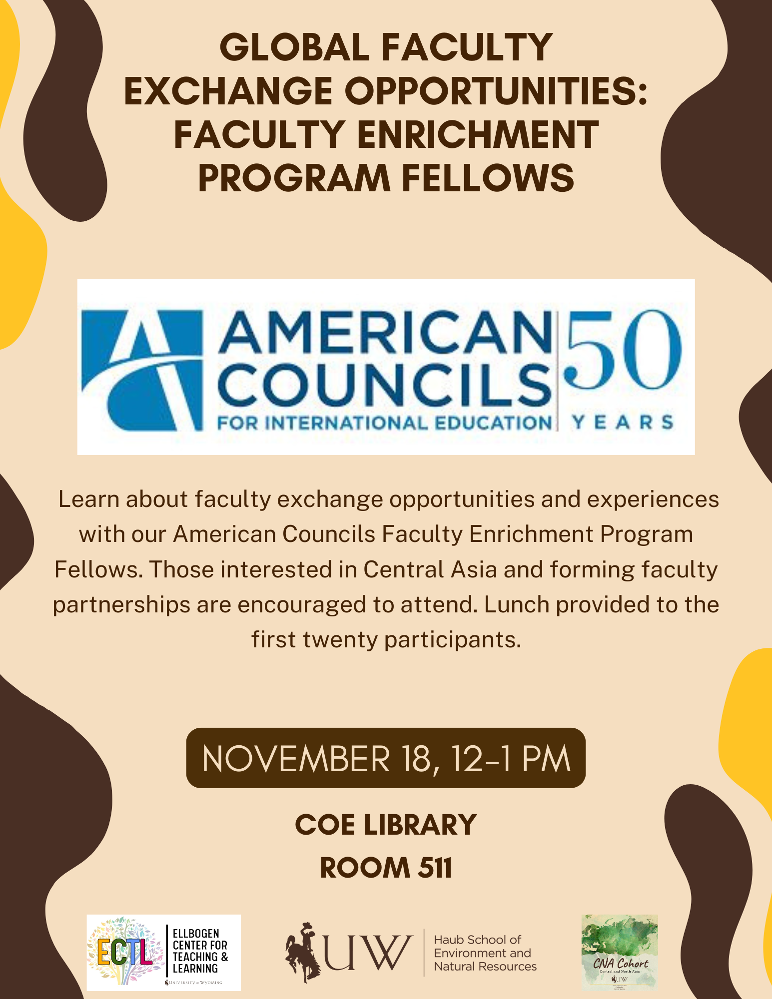 Faculty exchange flyer