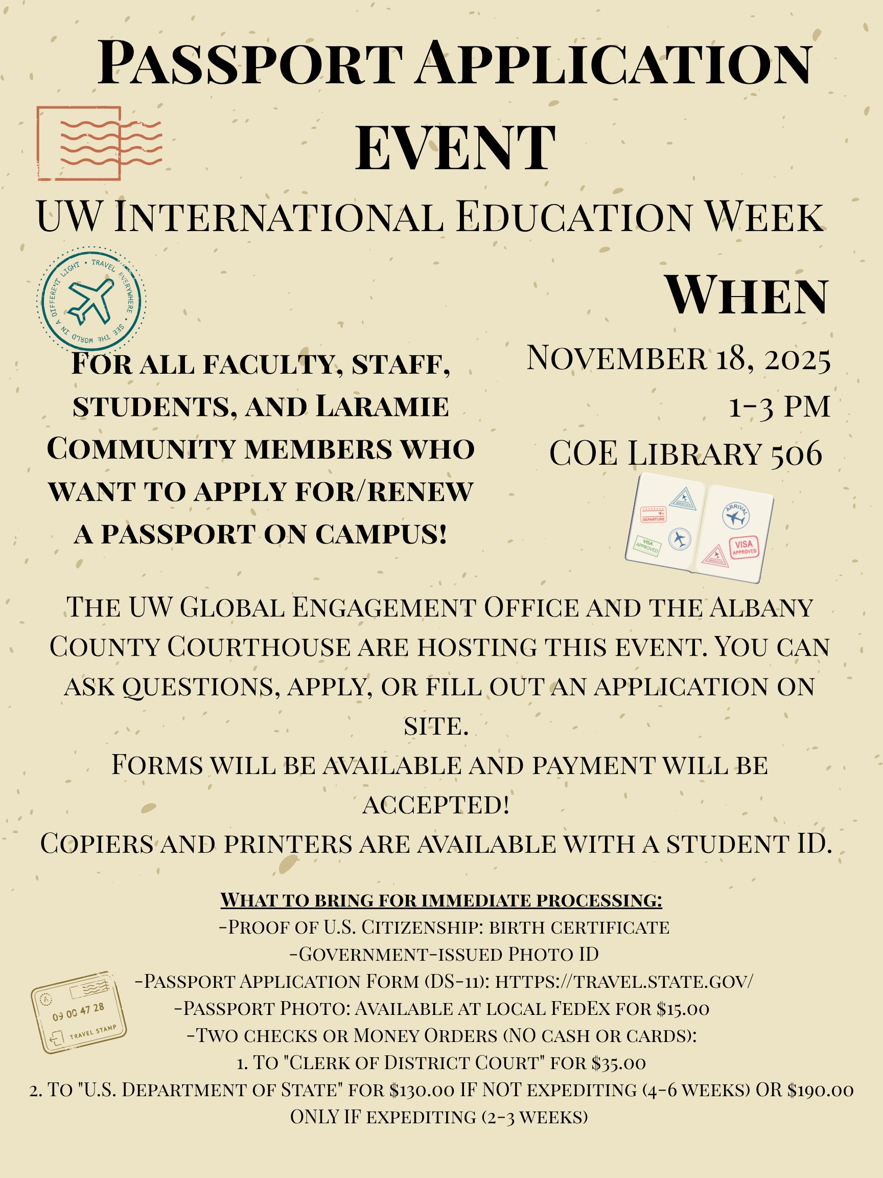 passport workshop flyer