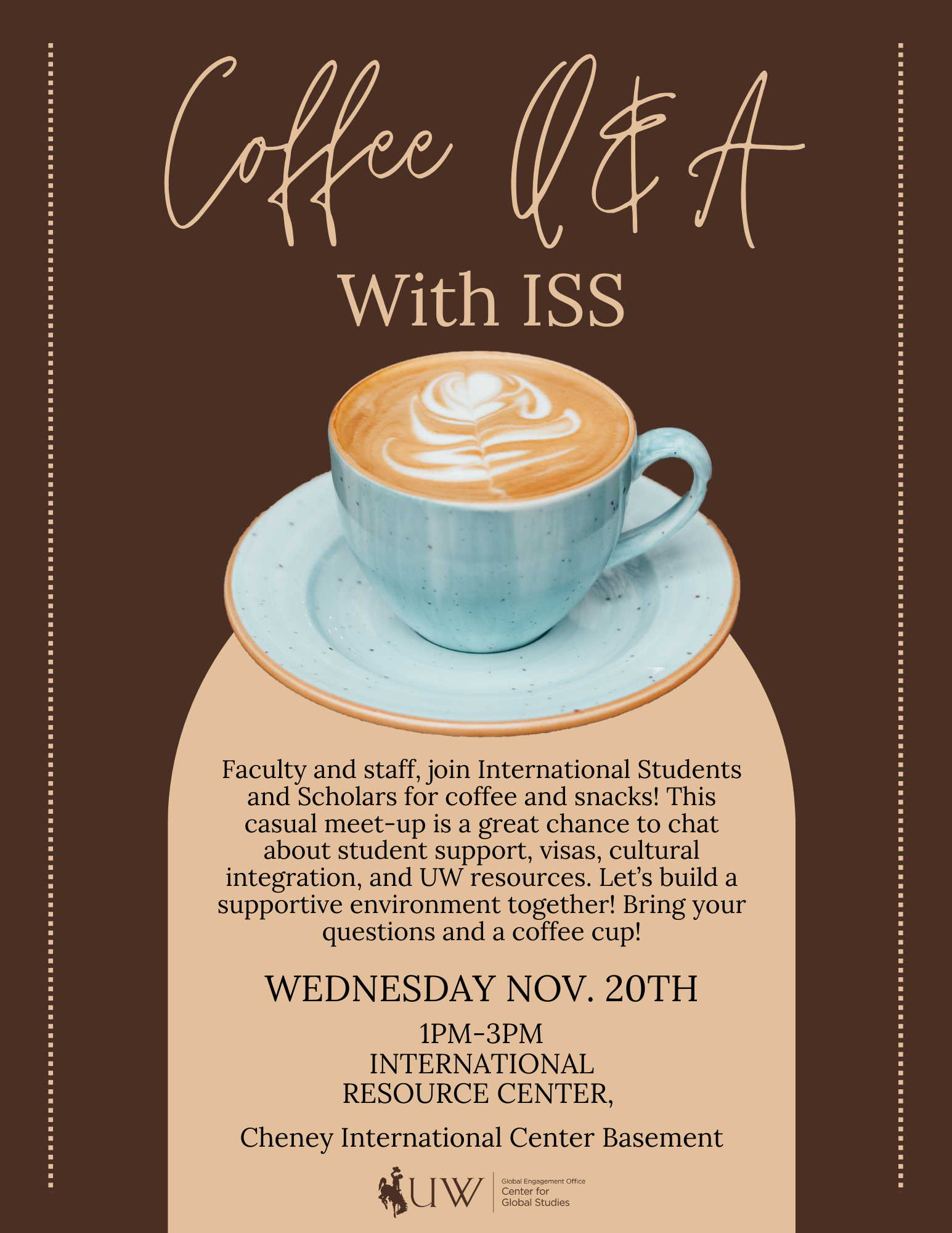 iss coffee with faculty and staff