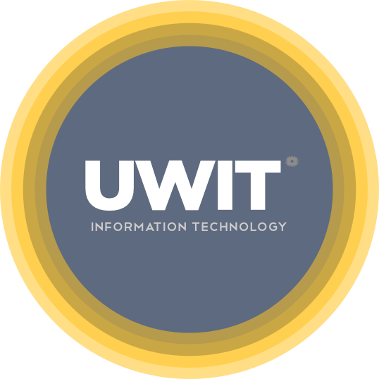 UWIT text in circle logo