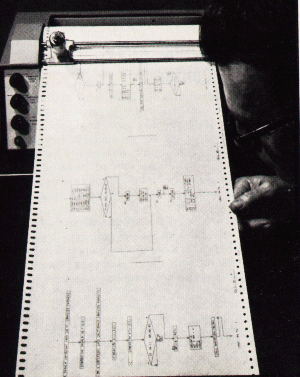 Calcomp pen plotter