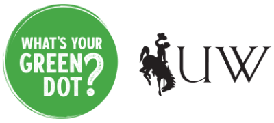 The University of Wyoming GreenDot logo
