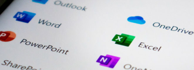 computer screen detail of MS Windows applications menu