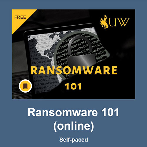 Ransomeware 101 - Online - Self-paced