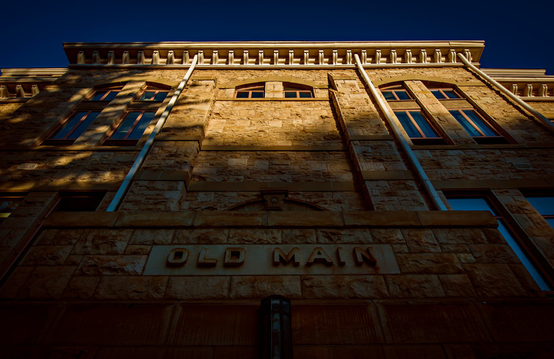 image of old main on campus