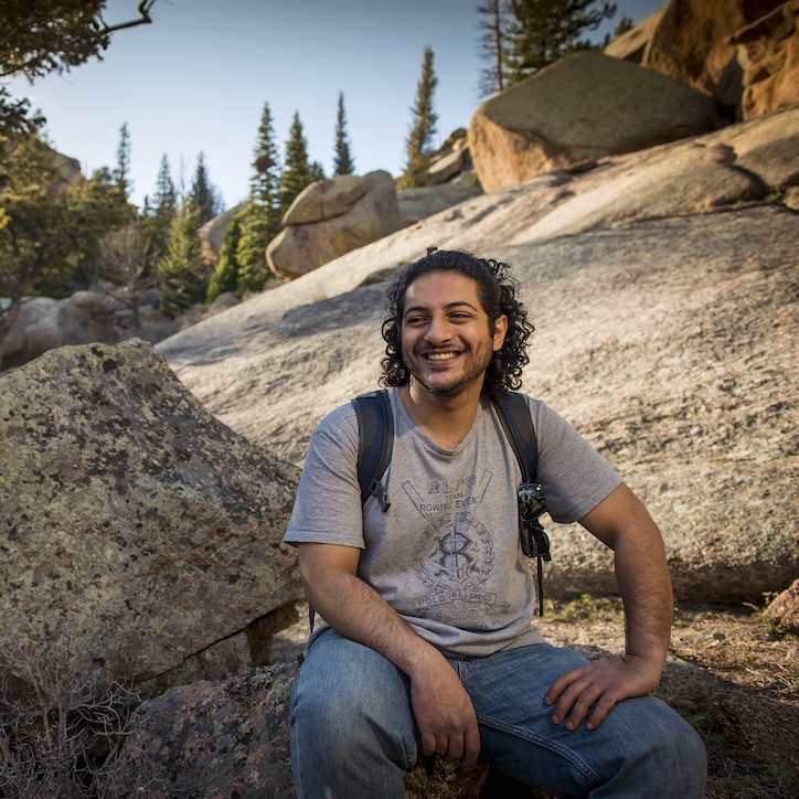 student smiling in Vedauwoo