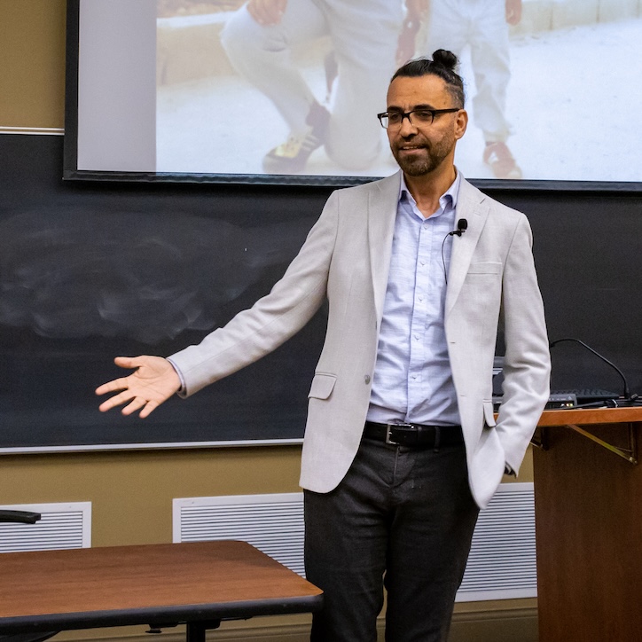 man giving a presentation