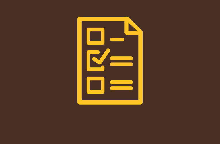 A graphic showing a check list.