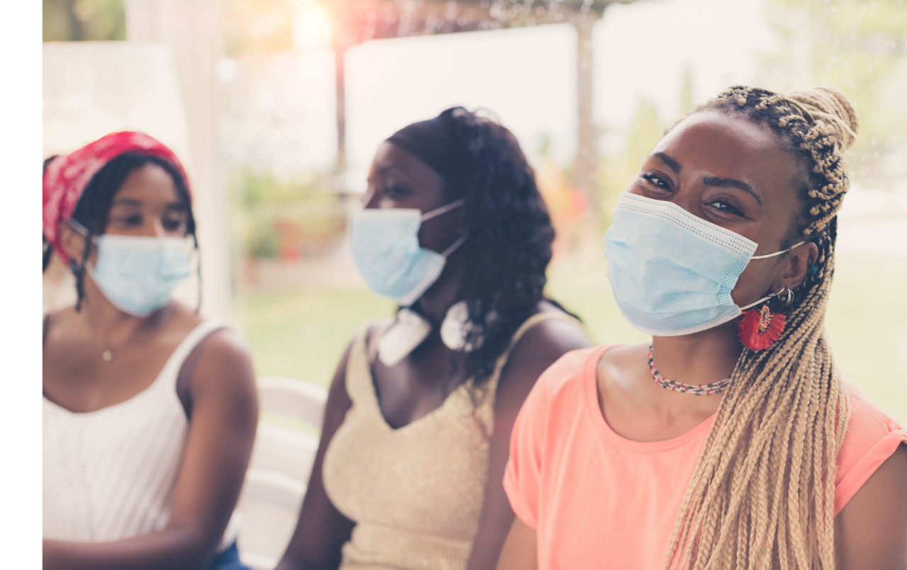 girls in masks 