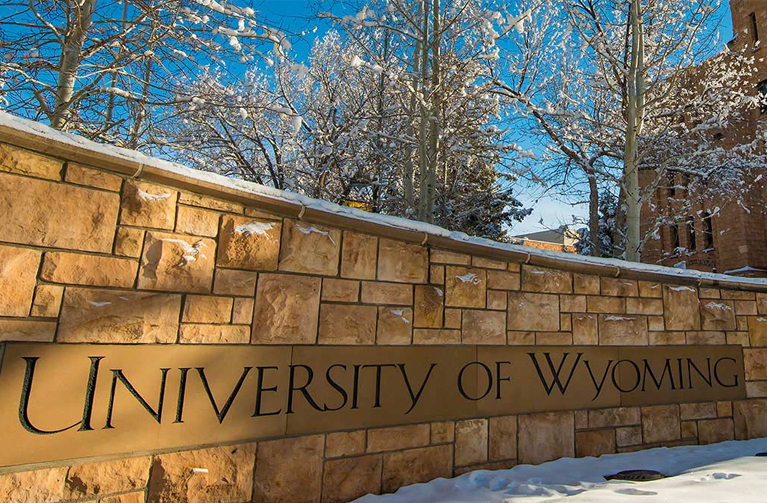 uwyo official campus sign 