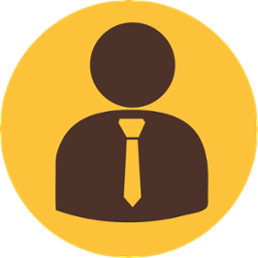 icon of person wearing a tie