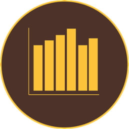statistical bar chart icon
