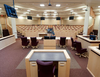 large moot courtroom