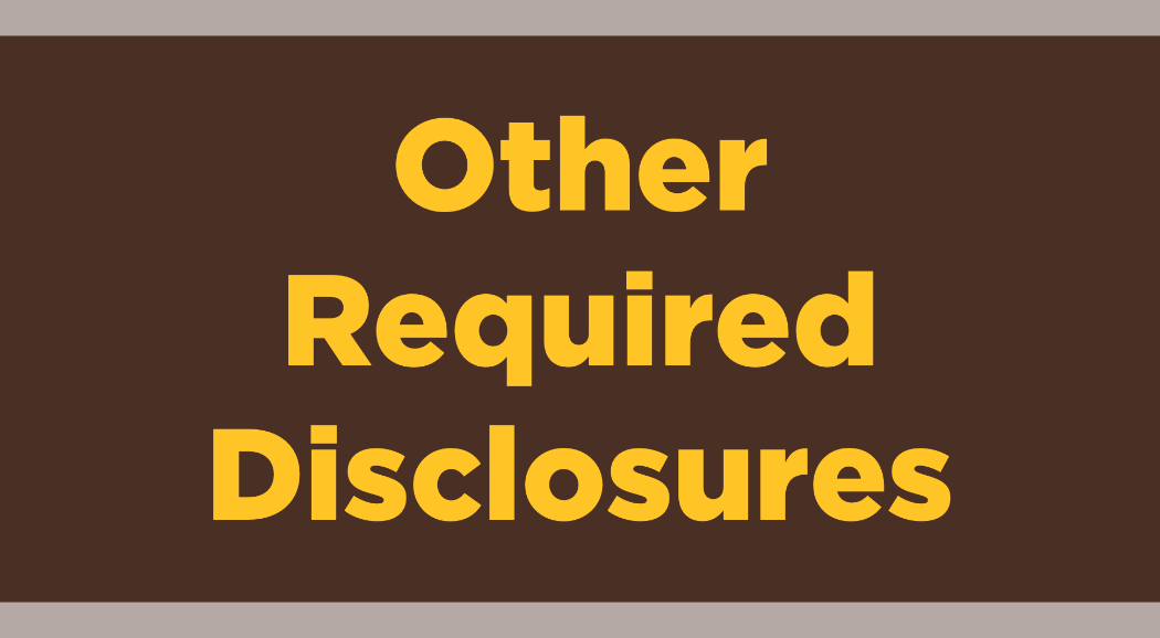 Other Required Disclosures Icon