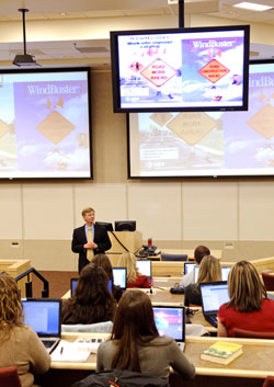 College of Law faculty member teaching a class.