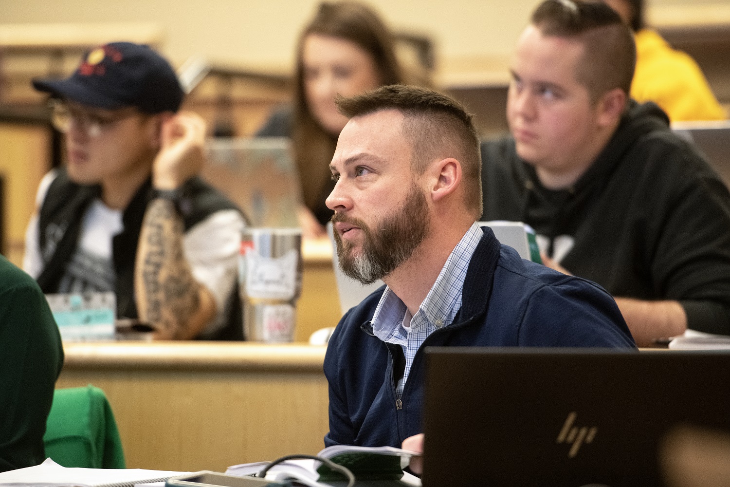 University of Wyoming College of Law students in class.