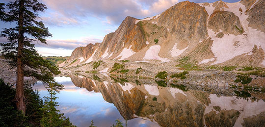 snowy range lake