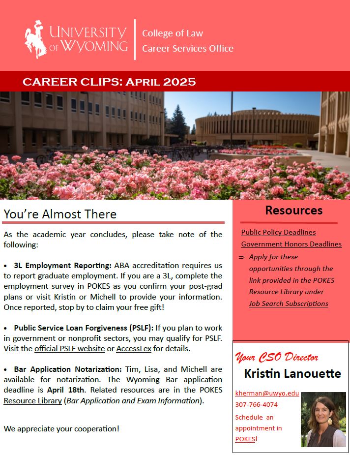 April newsletter cover page image