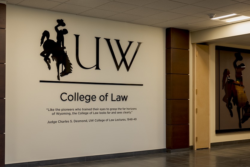UW College of Law Sign
