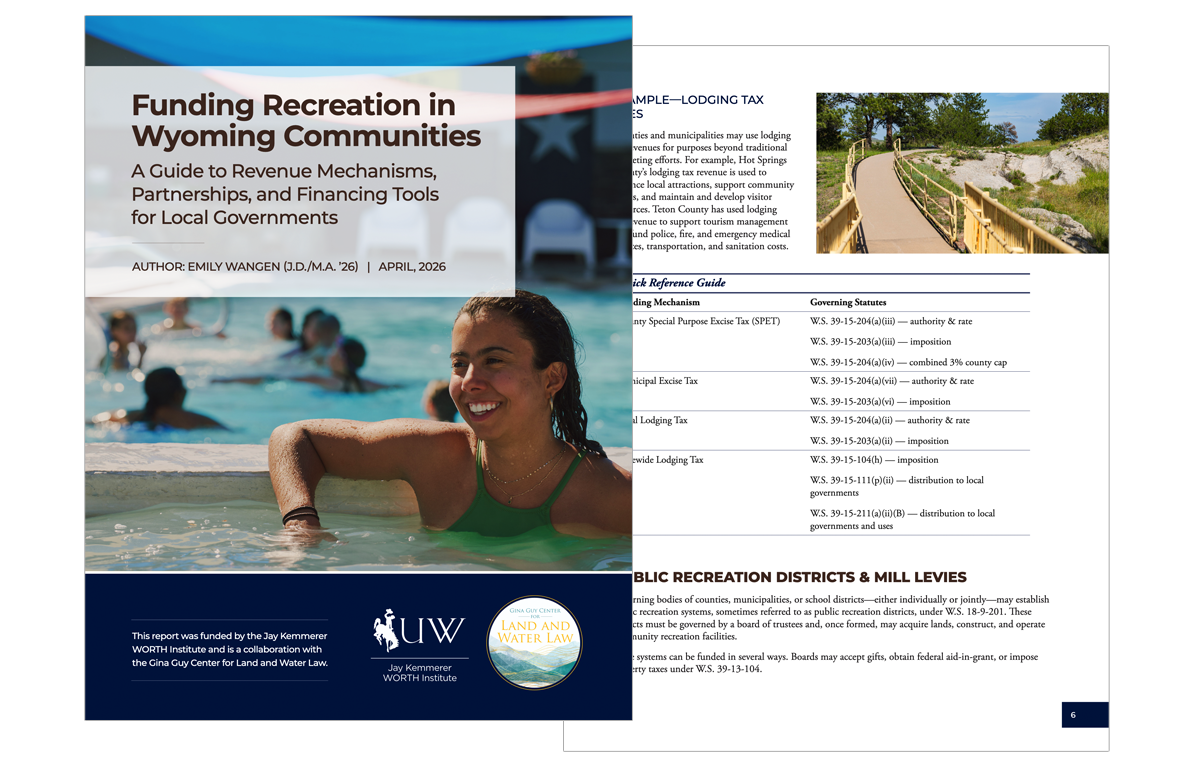Thumbnails of Funding Recreation in Wyoming Communities