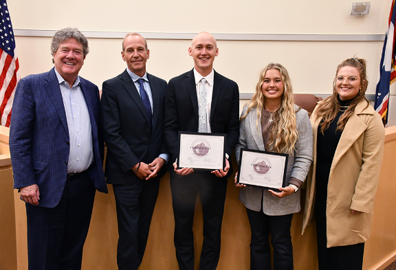 Client Counseling Competition winners and judges