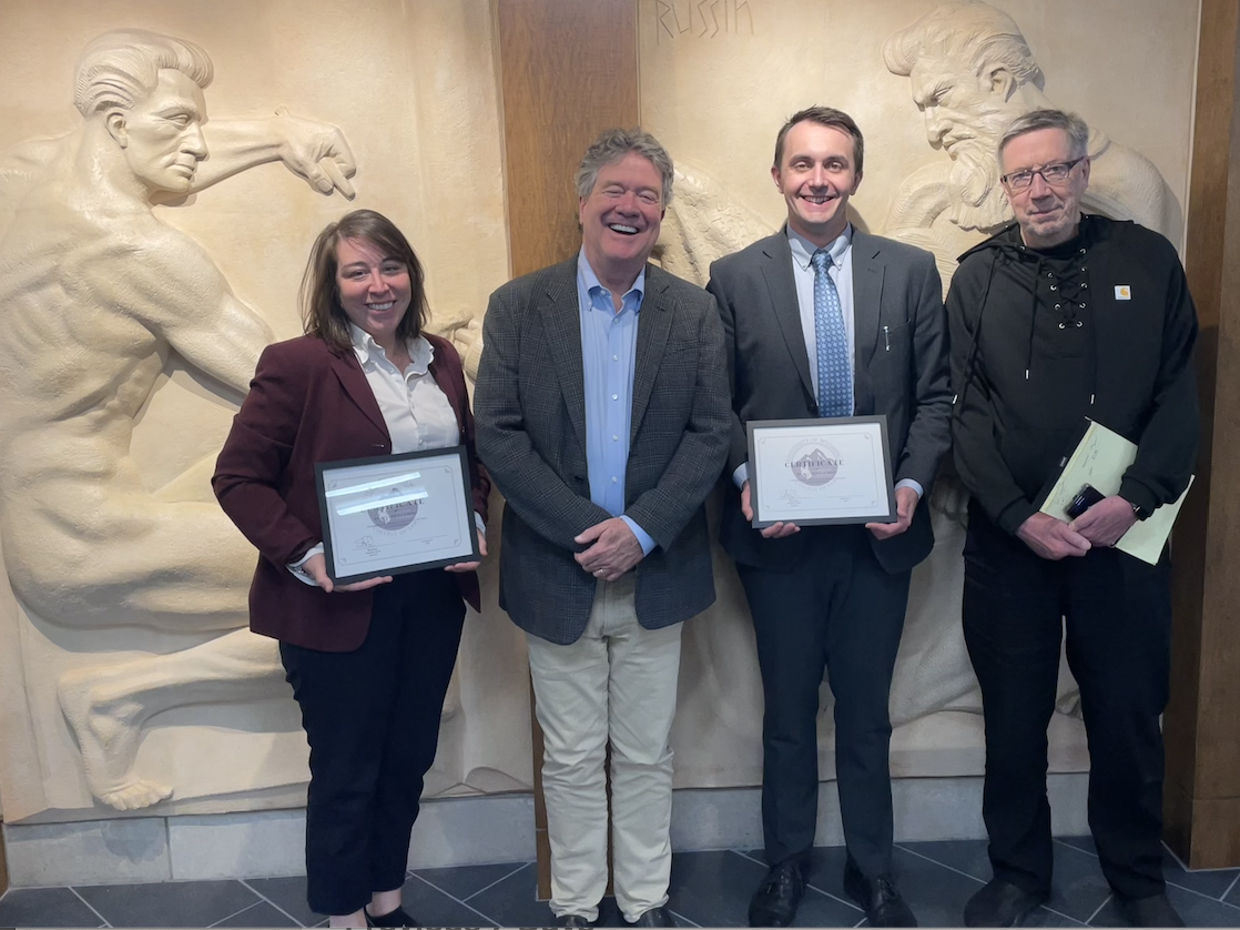 Client Counseling Competition winners and judges